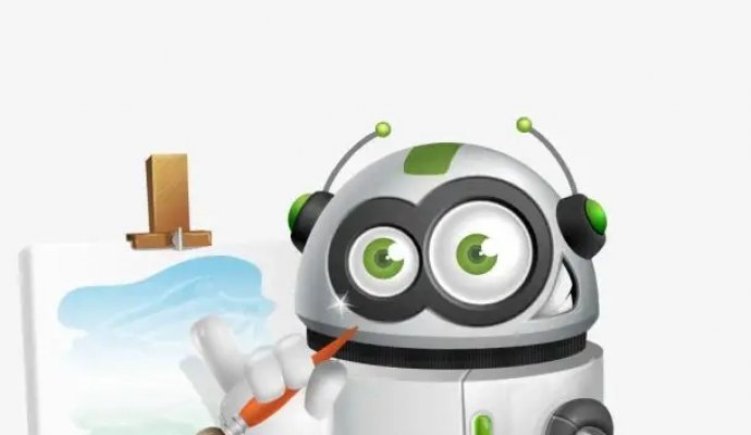 具有藝術(shù)細(xì)胞的繪畫服務(wù)機(jī)器人（無線充電）