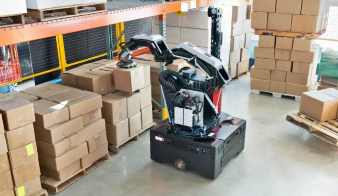 AGV系統是工藝流程的重要組成部分（無線充電）