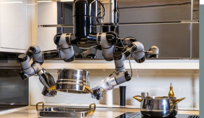 符合國情的炒菜機器人（無線充電）