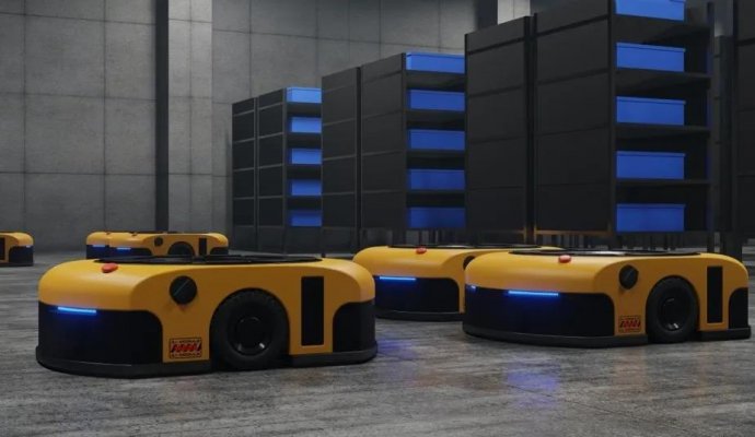 無人倉儲AGV機器人解決方案（無線充電）