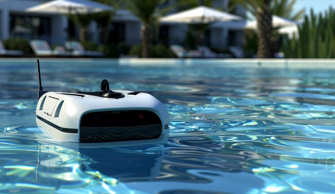 泳池清潔水下機器人的電池能源管理系統（無線充電）