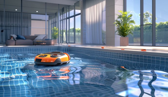 智能清潔:泳池機器人的無線充電技術變革