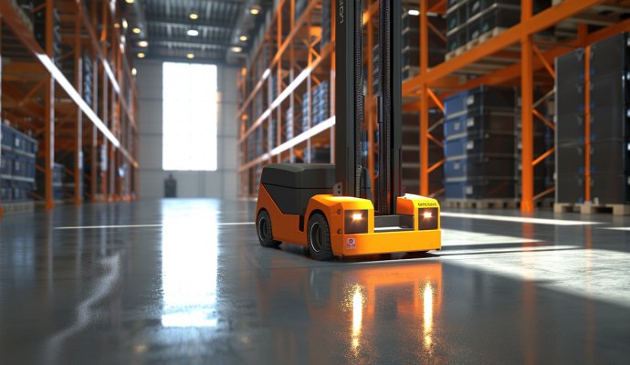 創新驅動,魯渝能源推出1200W大功率無線充電器,AGV叉車的完美伴侶