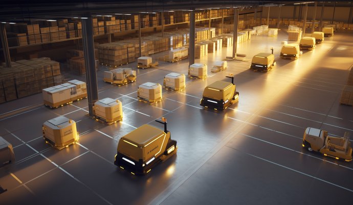 降本又環(huán)保!魯渝能源AGV自動充電方案:93%轉(zhuǎn)換效率+零接觸充電,助力工廠碳減排達標