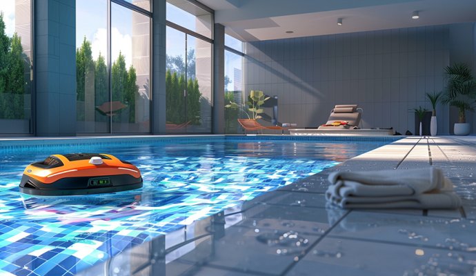 革新泳池清潔體驗:魯渝能源推出高效泳池清潔機器人無線充電方案